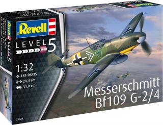 Revell - Messerschmitt Bf109G-2/4, Plastic ModelKit letadlo 03829, 1/32