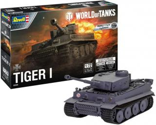 Revell - Panzerkampfwagen VI Tiger I., Plastic ModelKit World of Tanks 03508, 1/72