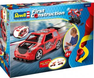 Revell - Pull Back Rallye Car, červené, First Construction auto 00910, 1/20