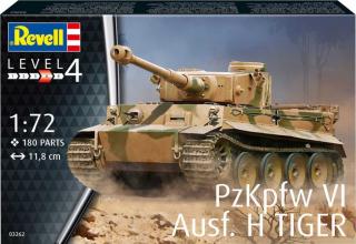 Revell - Pz.Kpfw.VI Ausf.H Tiger I, Plastic ModelKit tank 03262, 1/72