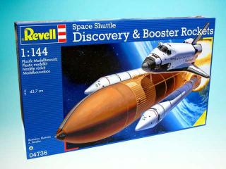 Revell - raketoplán Discovery + nosné rakety, ModelKit 04736, 1/144