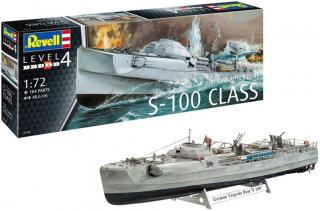 Revell - Schnellboot S-100, Kriegsmarine, Plastic ModelKit 05162, 1/72