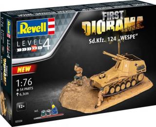 Revell - Sd.Kfz. 124 Wespe, Gift-Set diorama 03334, 1/76