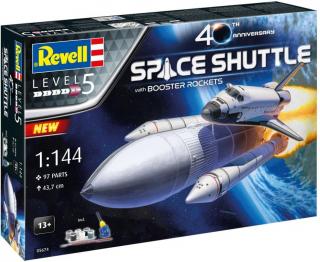Revell - Space Shuttle & Booster Rockets - 40th Anniversary, Gift-Set vesmír 05674, 1/144