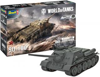 Revell - SU-100, Plastic ModelKit World of Tanks 03507, 1/72