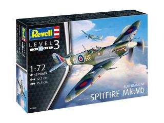 Revell - Supermarine Spitfire Mk.Vb, Plastic ModelKit letadlo 03897, 1/72