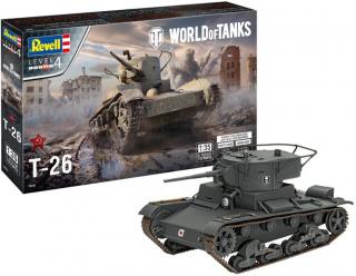 Revell -  T-26, Plastic ModelKit World of Tanks 03505, 1/35