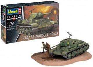 Revell - T-34/76 Model 1940, Plastic ModelKit 03294, 1/76