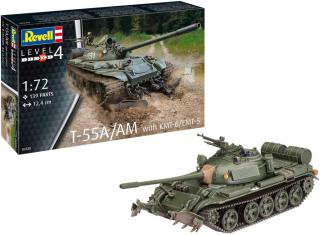 Revell - T-55A/AM s KMT-6/EMT-5, Plastic ModelKit 03328, 1/72