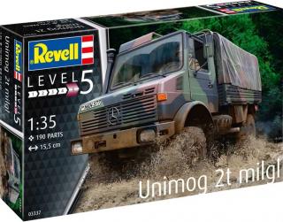 Revell - Unimog 2T milgl, Plastic ModelKit military 03337, 1/35