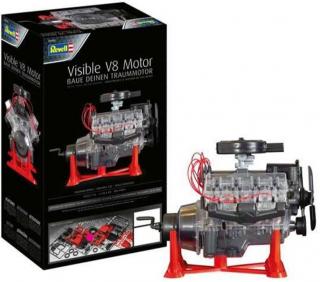Revell - Visible V-8 Engline, Plastic ModelKit motor 00460, 1/4