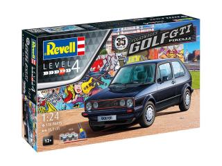 Revell - VW Golf 1 GTi Pirelli, 35 Years, Gift-Set auto 05694, 1/24