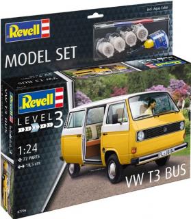 Revell - VW T3 Bus, ModelSet 67706, 1/25