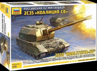 Zvezda - 2S35  Koalitsya-SV  Samohybná houfnice, Model Kit 5055, 1/72