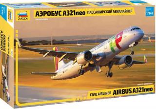 Zvezda - Airbus A-321NEO, Model Kit letadlo 7043, 1/144