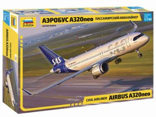 Zvezda - Airbus A320 NEO, Model Kit 7037, 1/144
