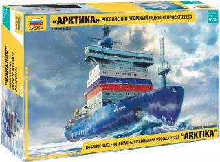 Zvezda -  Arktika  ruský jaderný ledoborec, Model Kit 9044, 1/350