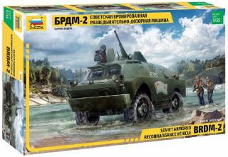 Zvezda - BRDM-2, ruské obrněné vozidlo, Model Kit military 3638, 1/35