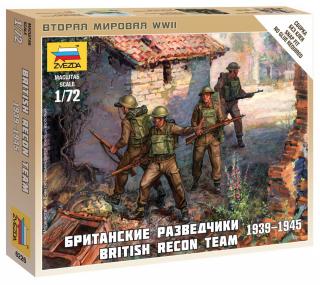 Zvezda - figurky britský průzkumný tým, Wargames (WWII) 6226, 1/72