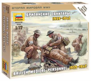 Zvezda - figurky britští zdravotníci, Wargames (WWII) 6228, 1/72