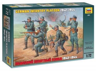 Zvezda - figurky německá pěchota, 2.světová válka, Wargames (WWII) 8078, 1/72