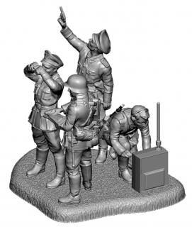 Zvezda - figurky německé velení, Wargames (WWII) 6133, 1/72