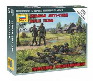 Zvezda - figurky německý protititankový střelecký tým, Wehrmacht, Wargames figurky 6216, 1/72