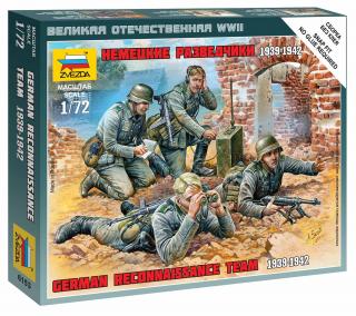 Zvezda - figurky německý průzkumný tým, Wargames (WWII) 6153, 1/72