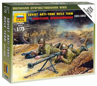 Zvezda - figurky sovětská protitanková jednotka, Wargames (WWII) 6135, 1/72