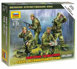 Zvezda - figurky sovětský průzkumný tým, Wargames (WWII) 6137, 1/72