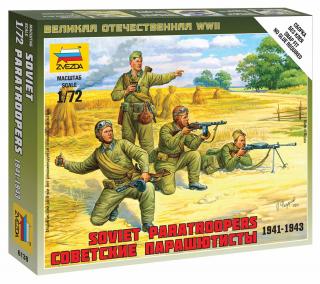 Zvezda - figurky sovětští výsadkáři, Wargames (WWII) 6138, 1/72