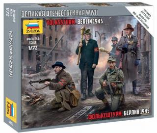 Zvezda - figurky Volkssturm, Wargames (WWII) figurky 6272, 1/72