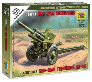 Zvezda - houfnice 122 mm M1938 (M-30), Wargames (WWII) 6122, 1/72