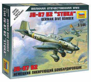 Zvezda - Junkers JU-87 Stuka, Luftwaffe, Wargames (WWII) 6123, 1/144