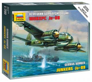 Zvezda - Junkers Ju-88A4, Luftwaffe, Wargames (WWII) 6186, 1/200