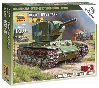 Zvezda - KV-2 těžký tank, Wargames (WWII) 6202, 1/100