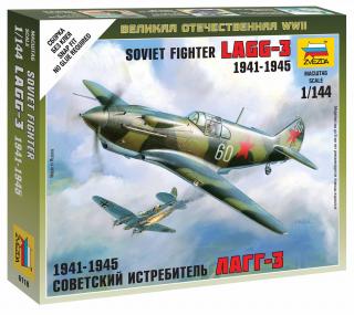 Zvezda - Lavočkin LaGG-3, sovětské letectvo, Wargames (WWII) 6118, 1/144