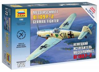 Zvezda - Messerschmitt B-109 F2, Luftwaffe, Snap Kit 7302, 1/72