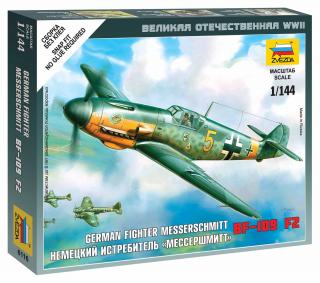 Zvezda - Messerschmitt Bf-109 F-2, Wargames (WWII) 6116, 1/144