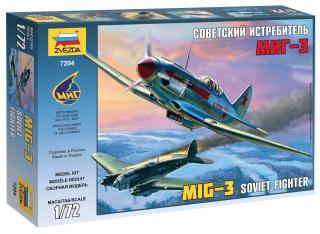 Zvezda - Mikojan-Gurevič MiG-3, Model Kit 7204, 1/72