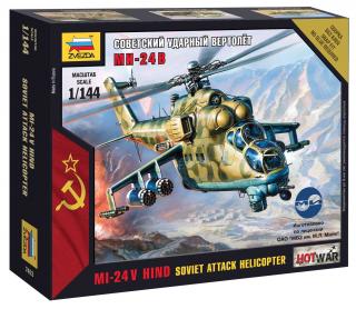 Zvezda - Mil Mi-24 VP  Hind , Wargames (HW) 7403, 1/144