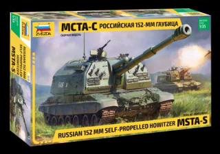 Zvezda - MSTA-S ruská samohybná kanónová houfnice, Model Kit military 3630, 1/35