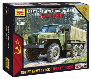 Zvezda - nákladní automobi Ural 4320, Wargames (HW) 7417, 1/100