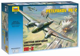 Zvezda - Petljakov Pe-2, Model Kit 4809, 1/48