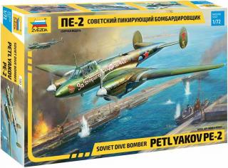 Zvezda - Petljakov Pe-2, Model Kit 7283, 1/72