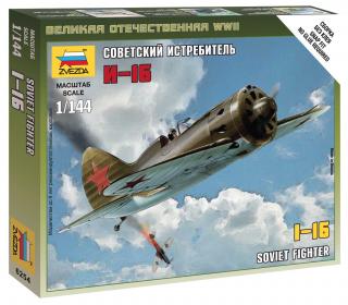 Zvezda - Polikarpov I-16 Rata, Wargames (WWII) 6254, 1/144