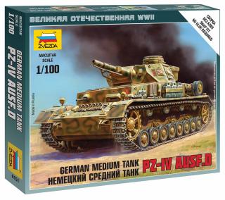 Zvezda - Pz.Kpfw.IV Ausf.D, Wargames (WWII) 6151, 1/100