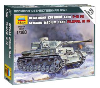 Zvezda - Pz.Kpfw.IV Ausf.H, Wargames (WWII) 6251, 1/100