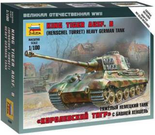 Zvezda - Pz.Kpfw.VI Ausf.B Tiger II - Königstiger, Wargames (WWII) 6204, 1/100