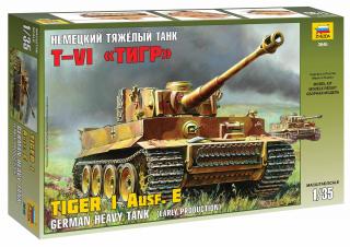Zvezda - Pz.Kpfw.VI Tiger I, Kursk, Model Kit 3646, 1/35